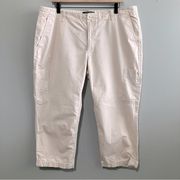 Eddie Bauer Khaki Cropped Cargo Pants Women’s Plus Size 16