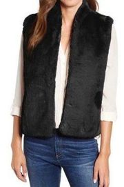 💕VELVET BY GRAHAM & SPENCER💕 Lux Faux Fur Vest ~ Black Small S NWT