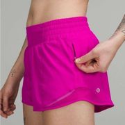Lululemon Highlight Purple High-Rise Hotty Hot Shorts 2.5”