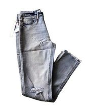 New Tinseltown Womens Blue Jeans Mid Rise Skinny Washed 5-27