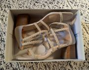 JOIE Felina Taupe Strappy Heeled Sandals Size 10