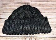 BDG Black Chunky Knit Beanie