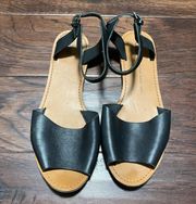 basic black simple sandals