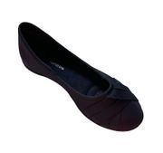 Navy Blue Fabrics Slip On Flats