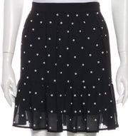 MICHAEL Michael Kors Black Polk Dot Mini Skirt M