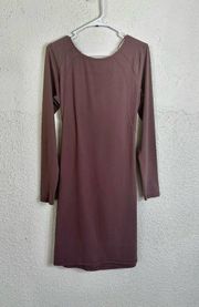 LULULEMON contour dress Nulu antique bark