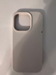 White/ cream  Silcone iPhone 14 Pro Case
