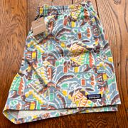 Women's Funhoggers Shorts 4" -Thriving Planet: Lago Blue