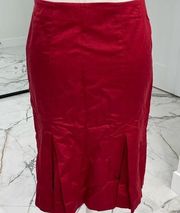 Bebe red pencil skirt