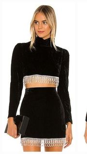 Camila Coelho Aliah Cropped Top in Black