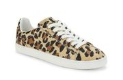 Stuart Weitzman | Livvy Leopard Print Raffia Sneakers 6.5