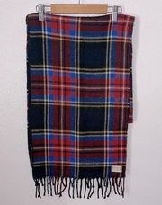 Abercrombie & Fitch plaid scarf dark academia