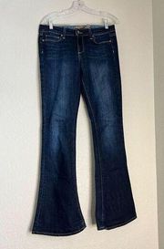 Paige Lou Lou Flared Jeans Women's Size 28 Blue Low Rise