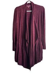 Barefoot Dreams CozyChic Lite Island Wrap Women's S/M Burgundy Cozy