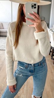 Cream Turtleneck Sweater