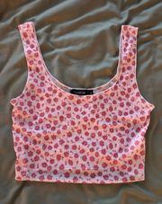 Mesh Floral Tank