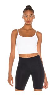 White Crop Top Ribbed Revolve