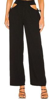 Superdown Benny Cutout Pants in Black