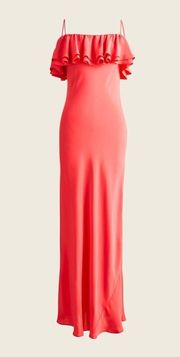 NWT J. Crew Ruffle Silk Slip Dress