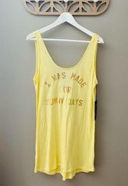 Wildfox 'I Was Made For Sunny Days' Swim Coverup Yellow Sz Small