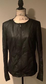 NWT  Leather & Knit Jacket