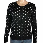 New York & Co polka dot cardigan