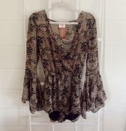 Snakeskin Romper