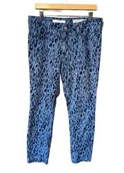 Anthropologie Pilcro Printed Mid Rise Skinny Jeans Womens Size 31