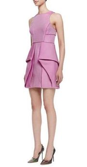 TIBI Simona Sleeveless Pink Origami Dress Size 0