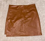 Faux Leather Skirt 