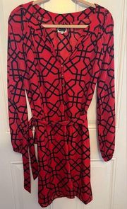 Preppy Red & Black Dress (Mudpie) Size Large