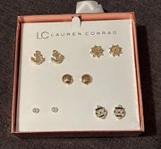 Lauren Conrad nautical studs set of 5