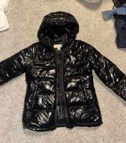 Faux Leather Winter Jacket