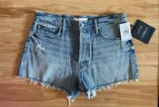 NWT Mother The Tomcat Kick Fray Short in True Confessions - Sz 30