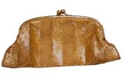 The Limited Beaded gold clutch bag