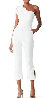 BLACK HALO Pravella Jumpsuit in Ivory Size US 4