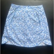 Vineyard Vines NWT Chinoiserie Printed Skort. Blue/White Floral. Size xxs