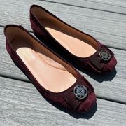 Kate Spade Fontana Too Burgundy Suede Flat