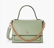 Justfab Classic Top Handle Crossbody Bag In Sage