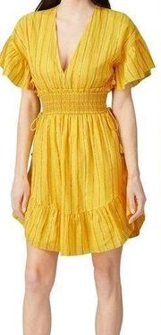 Saylor Adrianne Dress Yellow Size Medium