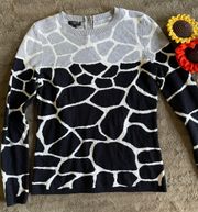 Giraffe Print Sweater