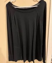 Soft Surroundings Soft surrounding black tunic long sleeves top size large