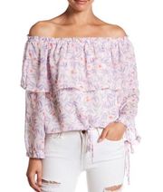 Off Shoulder Ruffle Bohemian Top