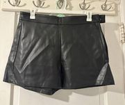 Black Leather Shorts