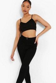 BooHoo High Rise Disco Jeans