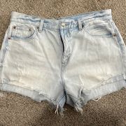 Pistola distressed denim shorts