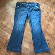 Torrid mid-rise flare distressed 24 tall vintage stretch normcore jeans