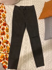 Black High Waisted Skinny Jeans