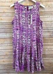 Olive & Oak Purple Sleeveless Mini Dress Size Medium NWT