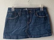 Bullhead Pacsun Jean skirt sz 5 mini denim pockets